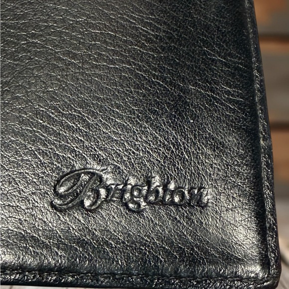 🤎🖤 Brighton Brown Croc Embossed Leather Organizer Wallet Heart Concho - Soft! - Picture 2 of 10